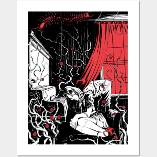 Fractured Fairytales (in red) Posters and Art